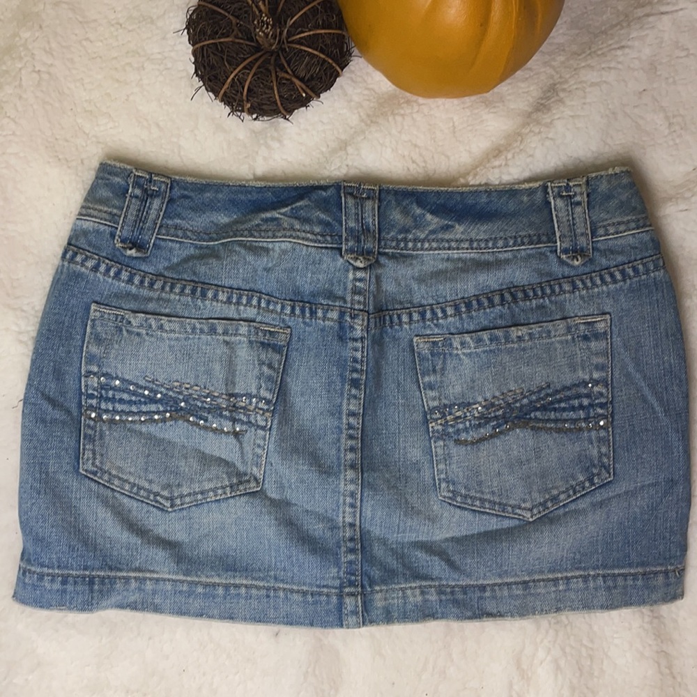 Jean Mini Skirt - Picture 2 of 6